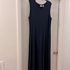 Navy blue LL Bean maxi dress